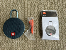 JBL CLIP 3 BLUE - PORTABLE WATERPROOF WIRELESS BLUETOOTH SPEAKER -NEW OPEN BOX 