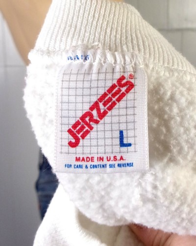 vtg 80s 90s retro Weight Watchers Winners! Sweatshirt indie punk SZ L - Afbeelding 5 van 5