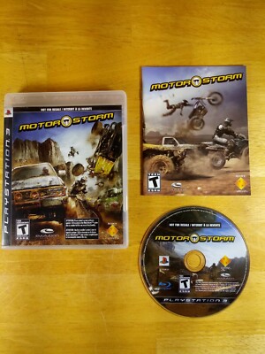 MINT DISC! MotorStorm PlayStation 3 PS3 Complete CIB Manual Not for Resale editi