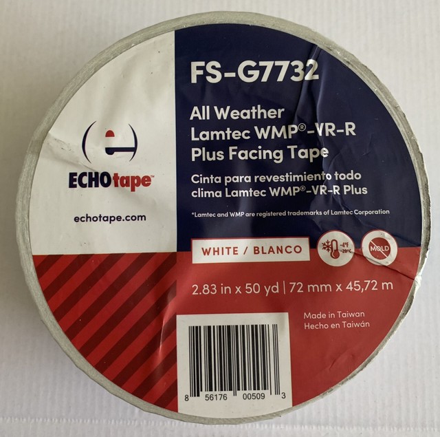 ECHO tape White 3 yd FSG7732 All Weather WMPVRR PLUS FACING TAPE for