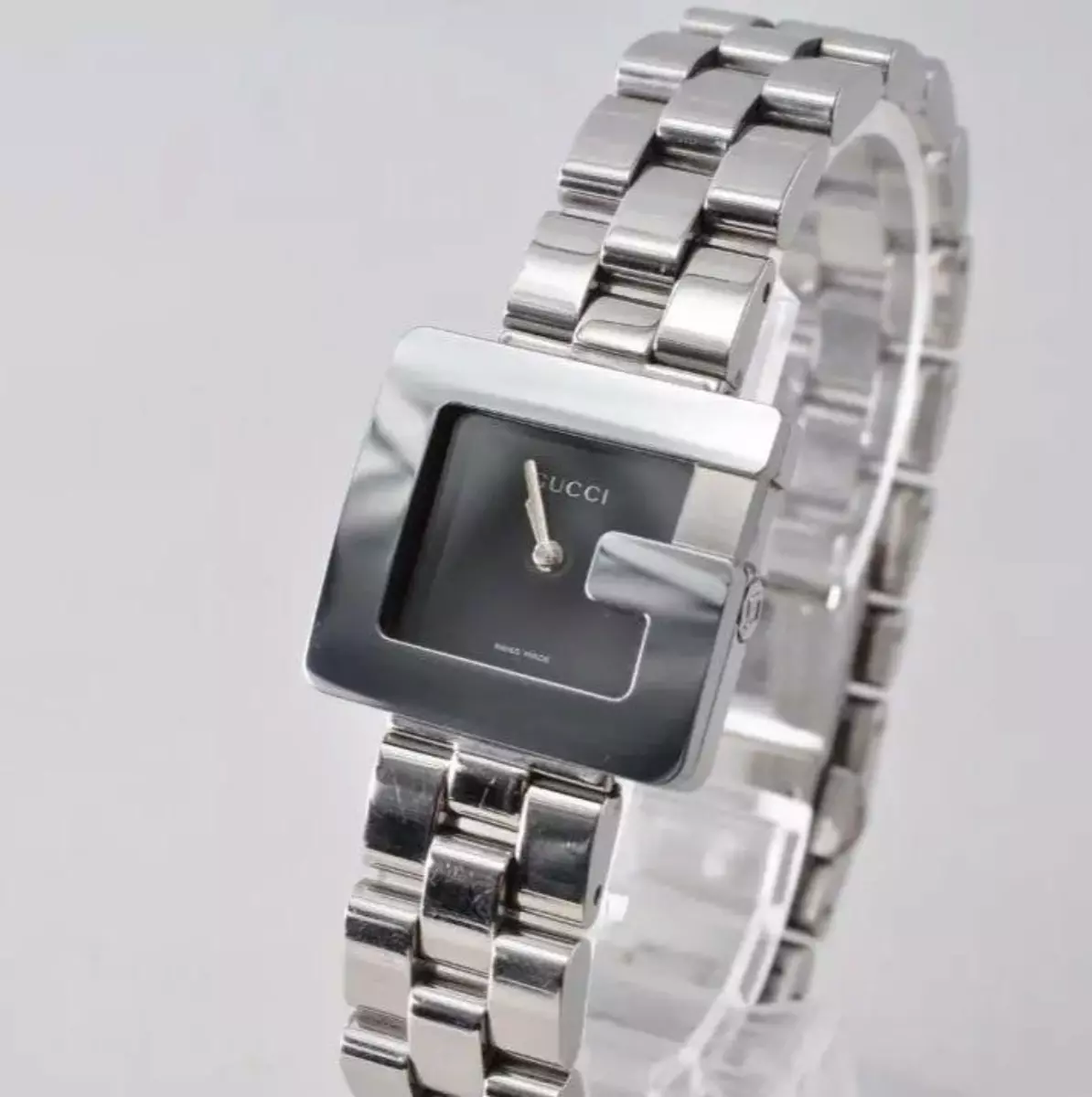 Montre unisexe GUCCI G Face 3600M cadran noir quartz acier inoxydable JP