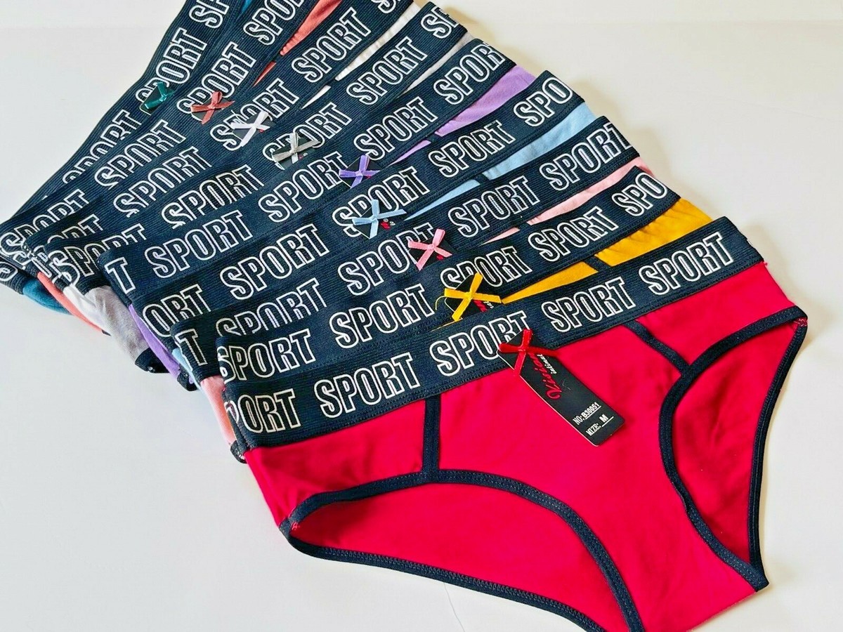 6 LADIESHIGH WAIST Briefs Panties Undies Cotton Lace Bikini Underwear