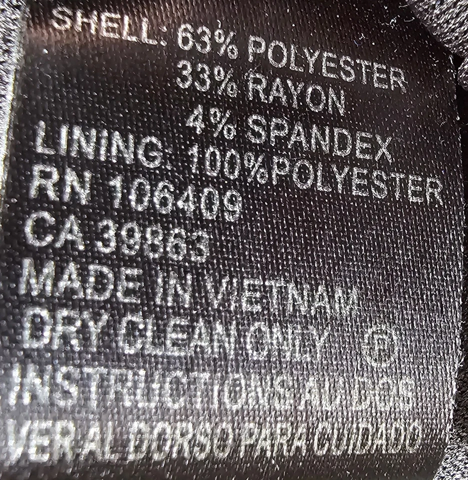 Tahari Womens Dress Size 4 Black - Image 4 of 4