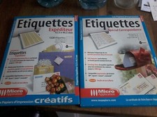 Etiquettes expéditeur et correspondance Micro application