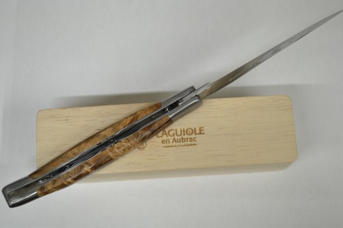 Laguiole en Aubrac Frankreich Taschenmesser 12 cm Black Ash Burl - Bild 4 von 6