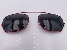 Vintage Steelex Middletown Tortoise Metal Oval Clips-On Sunglasses Frames Italy