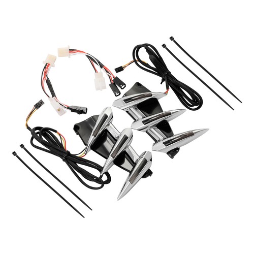 Front Fender Trims Indicator Light Fit For Honda Goldwing 1800 GL1800 2001-2017 - Picture 3 of 6
