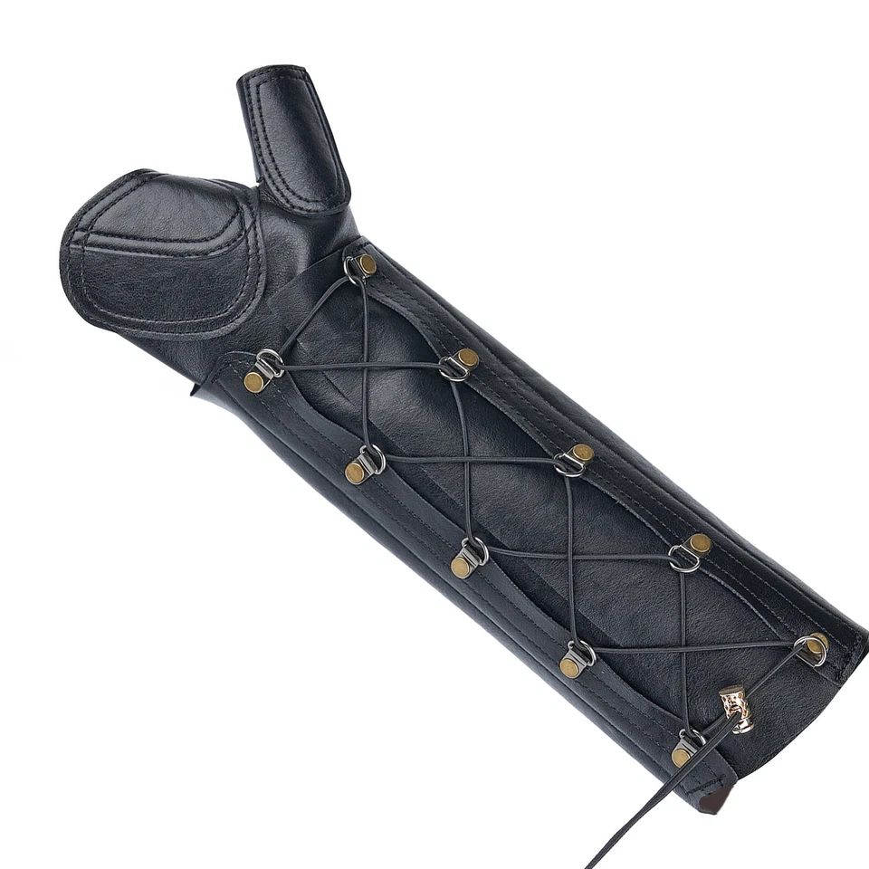 SF Archery Arm Guard Leather Hand Glove, Left Hand Protector Gear Shooting - Image 2 of 4