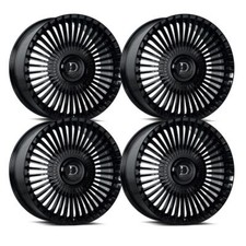 Set-4 Dolce Trento 22x10.5 5x112 25mm Glossy Black Wheels Rims 22 Inch