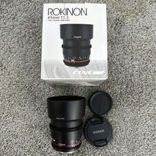 Rokinon 85mm T1.5 AS IF UMC II CINE Lens Canon EF 707