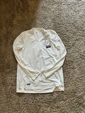Womens Level Wear LS Golf Shirt, White, NWT, M