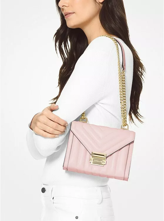 Michael Kors Pink Whitney Quilted Shoulder Bag