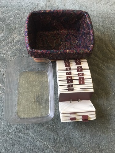 Longaberger 1996 Vatertag Adresskorb Kombi rot & blau mit Einlage/Schutz - Bild 10 von 12