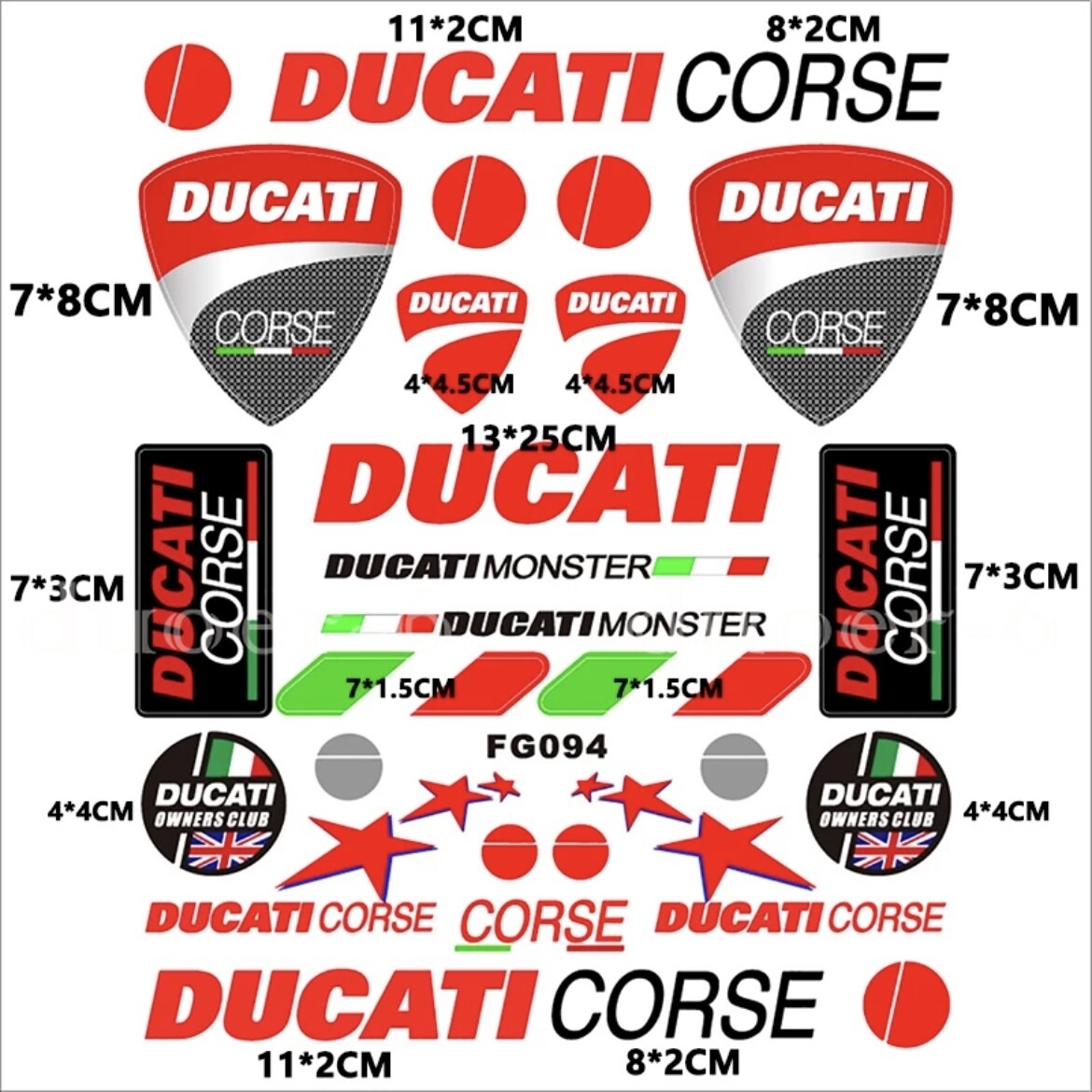 Ducati Corse stickerset - MotoGP