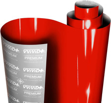 VViViD Ultra Gloss Racing Red Vinyl Car Wrap Premium Paint 25ft x 5ft,