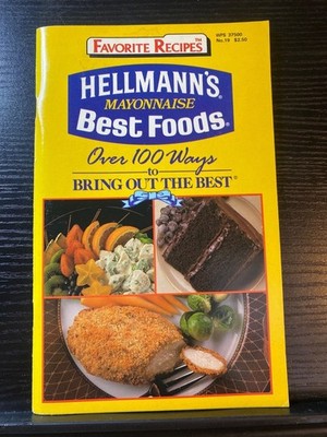 Hellmanns Best Foods Favorite Cookbook Booklet 1990 Salads Sandwiches Desserts