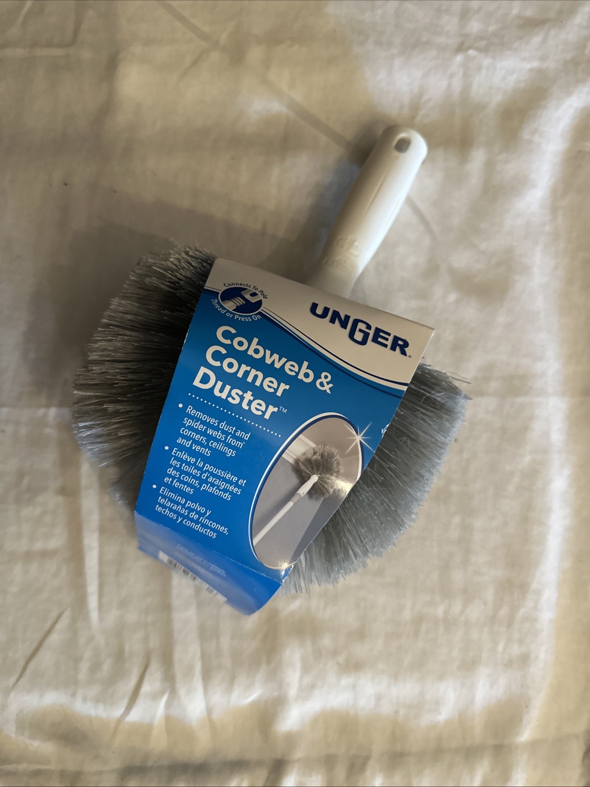Unger Cobweb & Corner Duster, Compatible with Telescopic Pol
