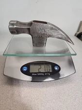 Vtg PLUMB 21 Oz. Straight Claw Carpenter's Rip Framing Hammer Head 