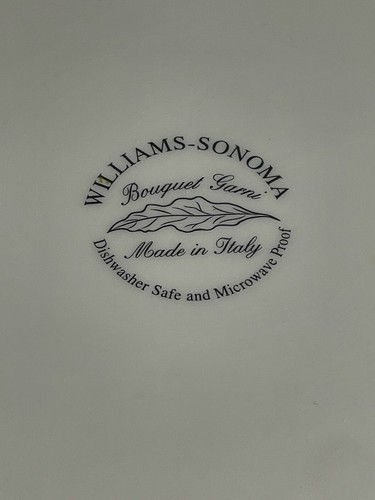 Williams-Sonoma Bouquet Garni Made In Italy 14 1/2 Pasta Dining Platter Vintage - Bild 6 von 12