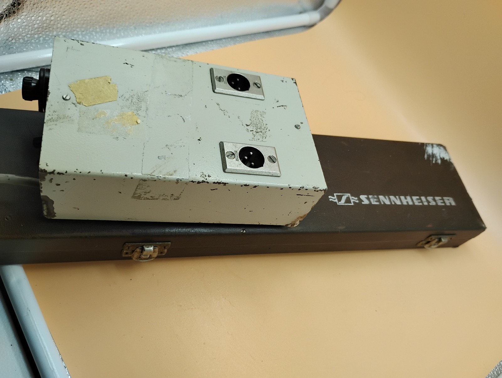 Vintage Sennheiser MKH 805 Boom Microphone with Balancing Circuit Narrow Beam