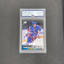 Braden Schneider 2022-23 Upper Deck Series 1 Hockey#214 Signed Card PSA Auto 10