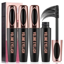 3 PCS 4D Silk Fiber Lash Mascara Waterproof Mascara Eyelash Extension Thicker Vo