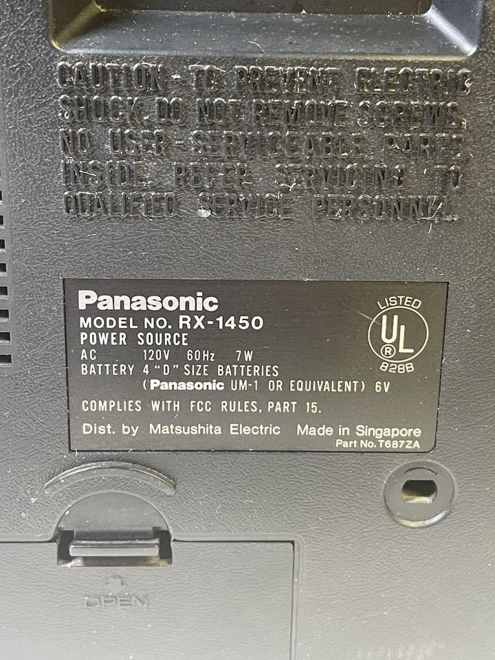 Radio Panasonic RF-1630L – FM/LW/MW, GX30, Noire, Garantie 6 Mois