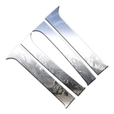 4pc. Luxury Fx Chrome Pillar Post Trim Fit For 2007-2013 Chevy Silverado 4pc. Luxury Fx Chrome Pillar Post Trim Fit For 2007-2013 Chevy Silverado