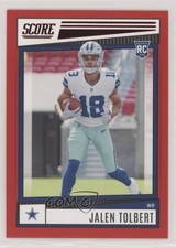 2022 Score Rookies Red Jalen Tolbert #385 00jz