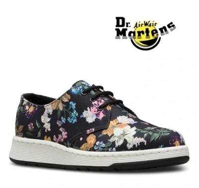 New Dr. Martens Vegan Darcy Soft Wair Cavendish FLORAL Lace Up SHOES Size 6 / 37