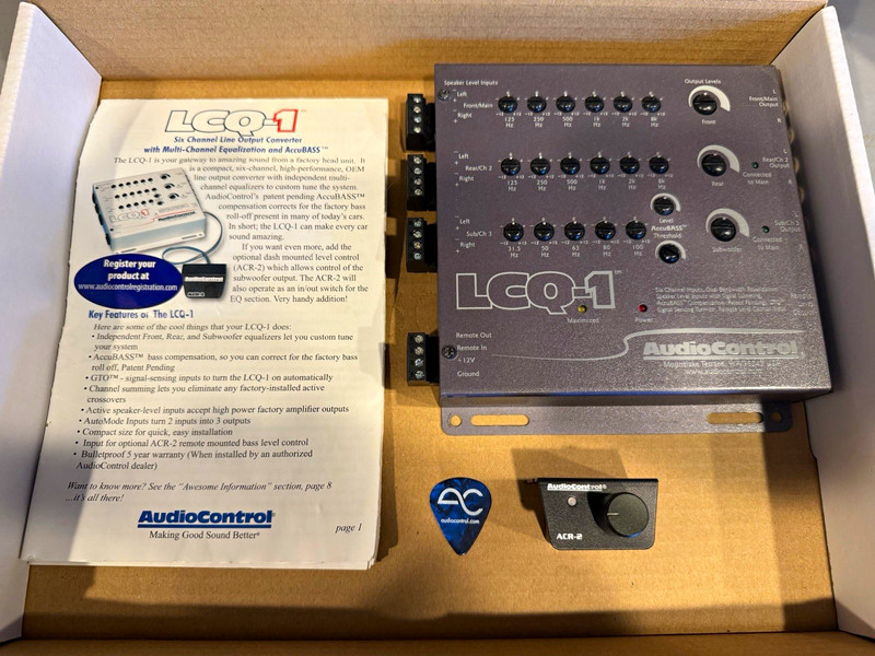 AudioControl LCQ-1 6-Channel Line Output Converter w/ EQ & ACR-2 Remote