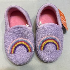 Wonder Nation Girls Slippers Shoe Size 9-10 Rainbow