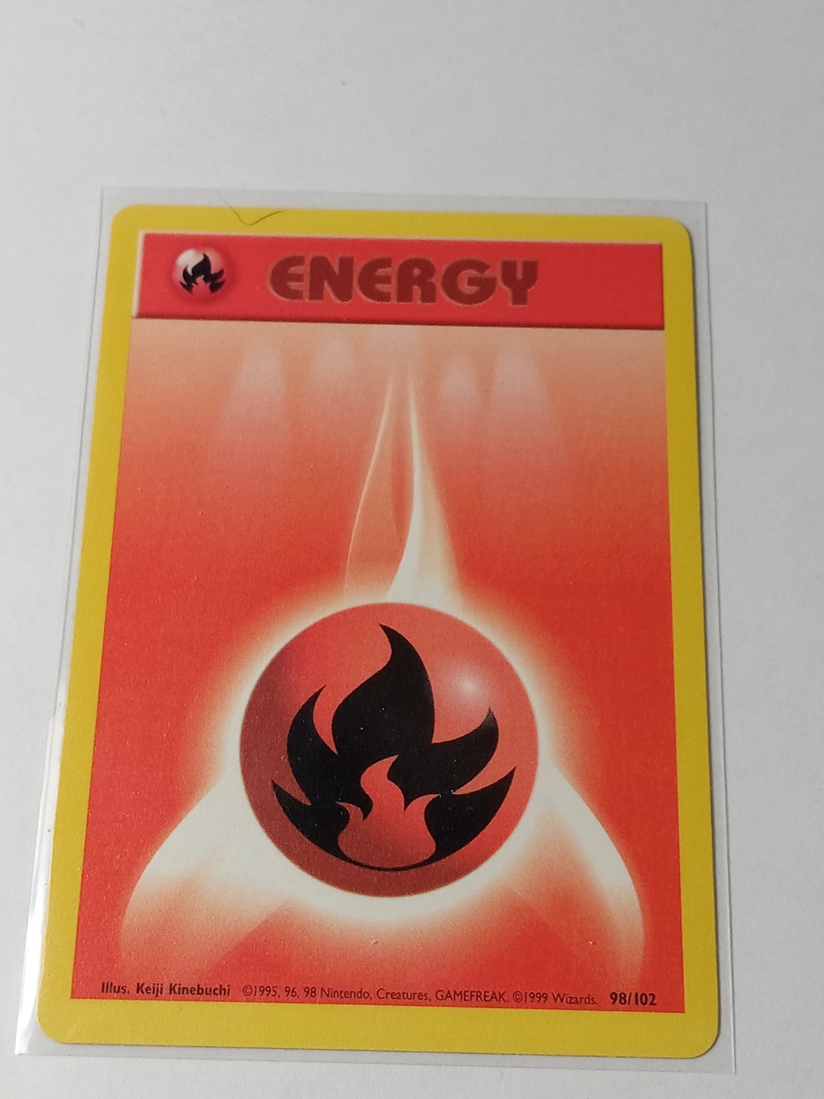 1999 Pokemon Fire Energy 98/102 Base Set NM (477)