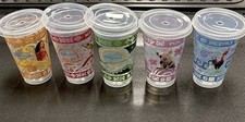 Disney Moana 2 Subway Collector Cup Complete Set Of 5 W Lids New Disney Moana 2 Subway Collector Cup Complete Set Of 5 W Lids New