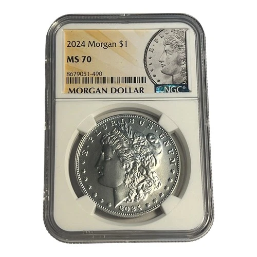 2024 SILVER MORGAN $1 DOLLAR COIN NGC MS 70 5B