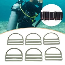 6x Diving Weight Belt D Ring Buckle Non Slip Dive Gear Scuba Diving D Ring
