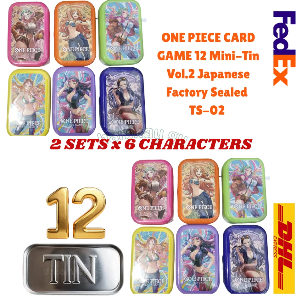 ONE PIECE CARD GAME 12 Mini-Tin Vol.2 Japanese Factory Sealed TS-02 - Bild 4 von 4