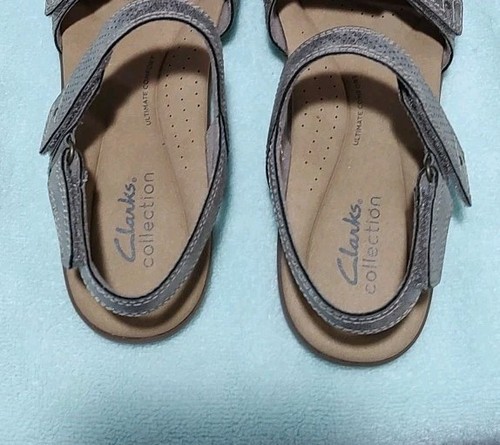 Sandalias Clark's Collection Elizabeth Kay Top Metálicas Talla 8 Medianas - Imagen 6 de 9