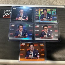 2025 Topps Stadium Club UFC - Hunter Campbell #167 5 Card Lot All Different