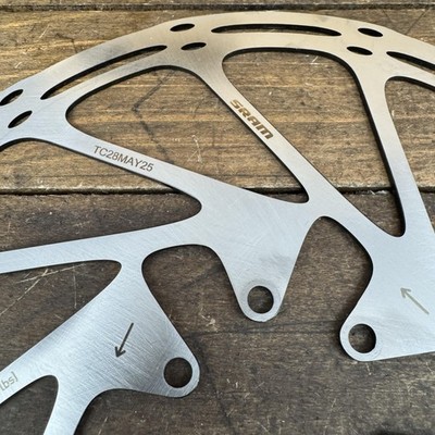 SRAM CenterLine Disc Brake Rotor 203mm 6 Bolt Silver Steel New