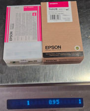 GENUINE EPSON T602B MAGENTA INK STYLUS PRO 7800 9800  New  Used Lot of 2