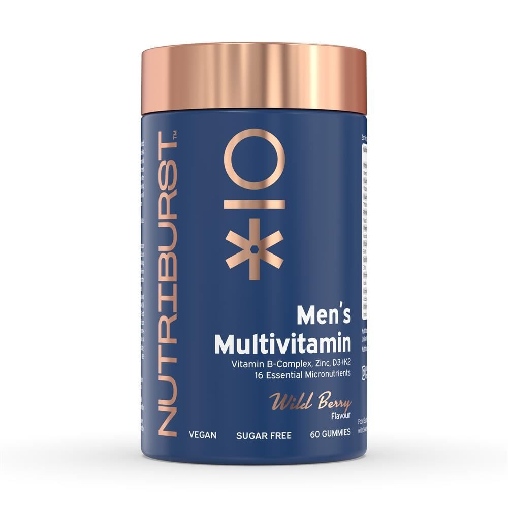 Nutriburst Sugar-Free Vegan Men's Multivitamin 60 Gummies - Image 10