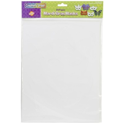 Creativity Street Papier Karneval Masken 24/Pkg - verschiedene Formen - 4651