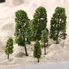 20Pcs Green Model Trees 4.5cm-10cm Garden Wargame Diorama Train Railway Layout