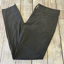 Anatomie Luisa Pants Large Gray Lightweight Travel Packable Straight Leg Luxury