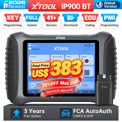 XTOOL IP900BT Coding Scanner Diagnostic Tool All System 41 Reset Key Programming