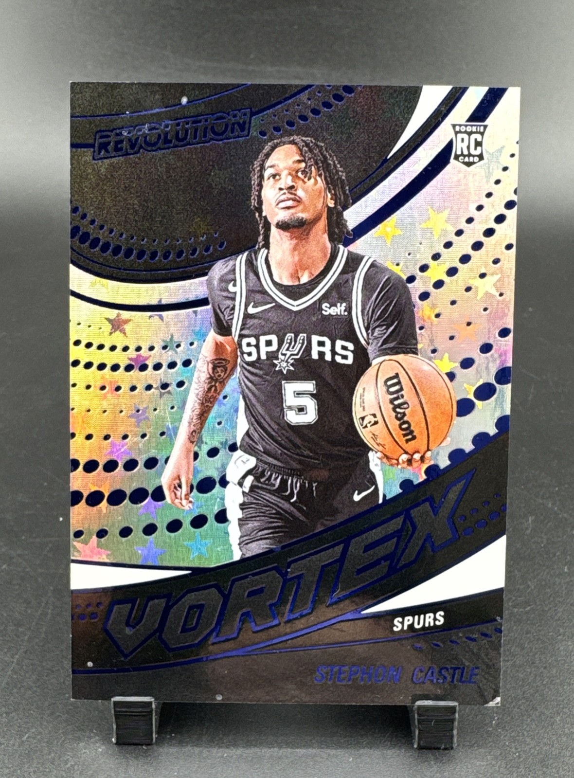 2024-25 Panini Revolution - Vortex Stephon Castle #19 Blue Astro /99 (RC)