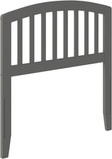 Richmond Twin Solid Wood Slatted Headboard in Grey - Stylish & Durable