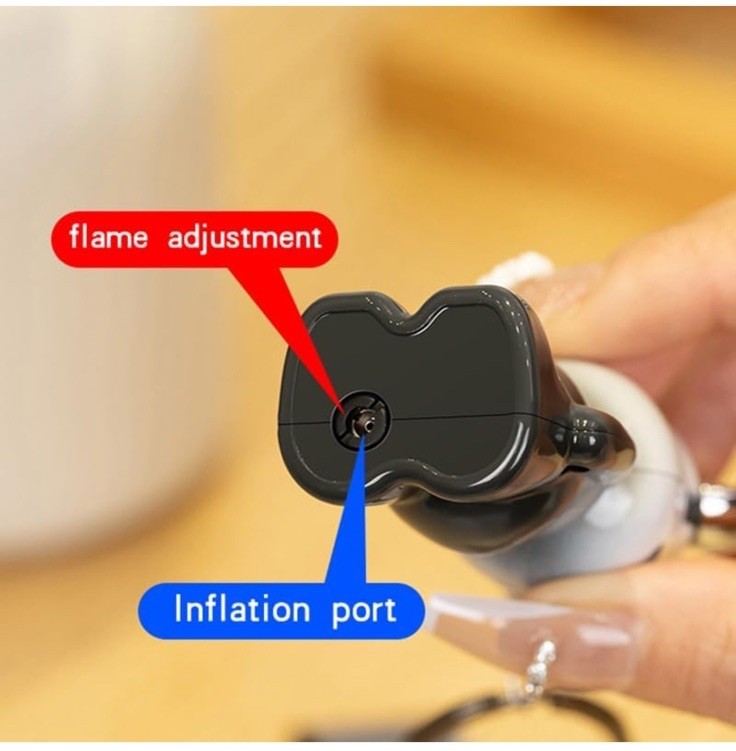 2 Pack Color Gradient Cool Refillable Lighter Adjustable For Camping BBQ Kitchen