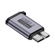 10Gbps Micro B USB 3.2 to USB C Female Adapter Keychain Design for Hard Disk